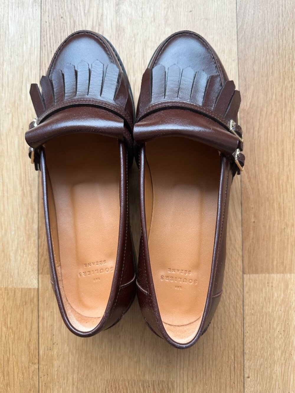 Sezane Joey Loafers (Glossy Chocolate) - Picture 4 of 10